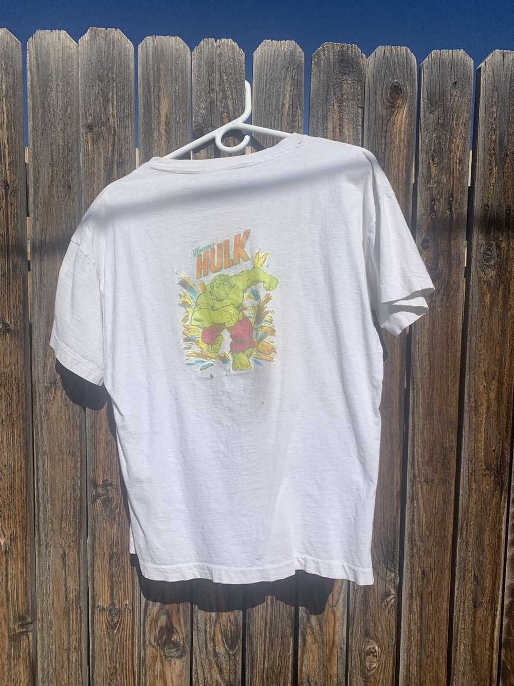 Marvel Comics 1990 The Incredible Hulk Tee - image 5