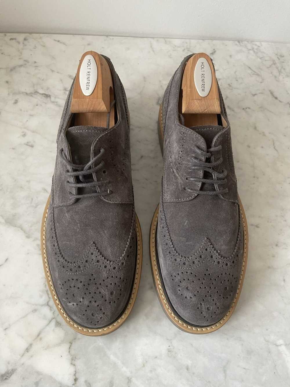 Tod's Tod’s $600 Suede Grey Shoes MIX MATCH 6 6,5… - image 2