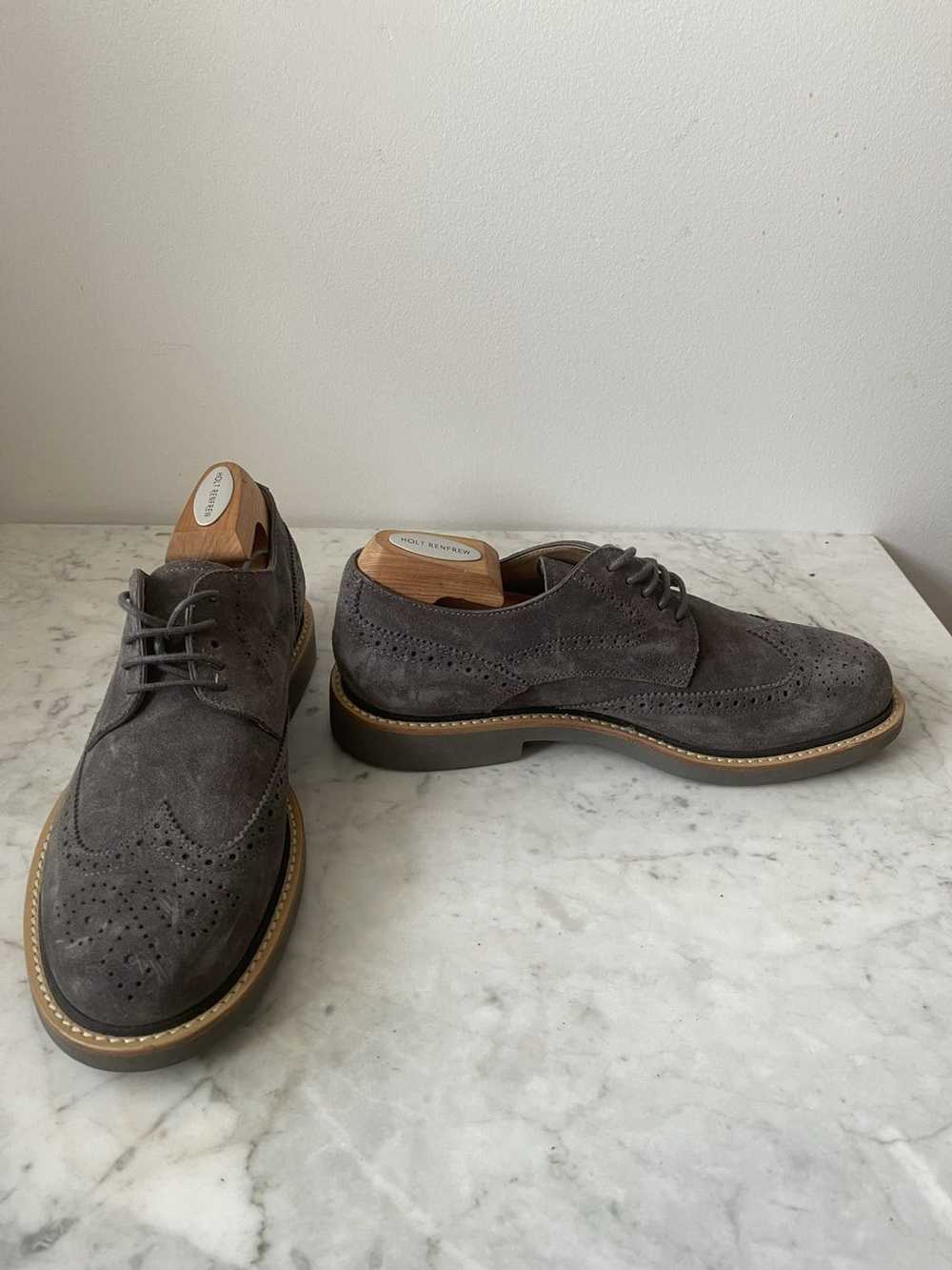 Tod's Tod’s $600 Suede Grey Shoes MIX MATCH 6 6,5… - image 3
