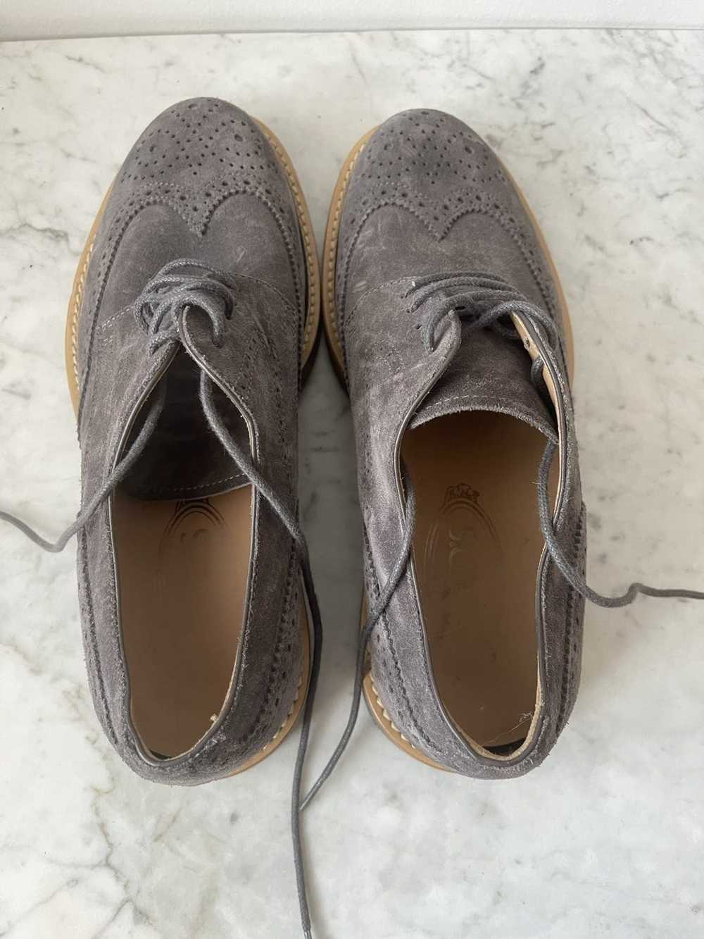 Tod's Tod’s $600 Suede Grey Shoes MIX MATCH 6 6,5… - image 8
