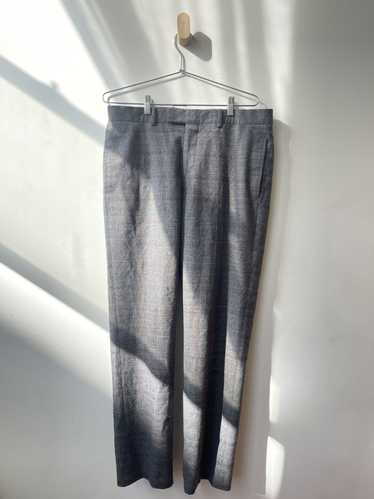 Hermes Hermes Wool Plaid Pants - image 1