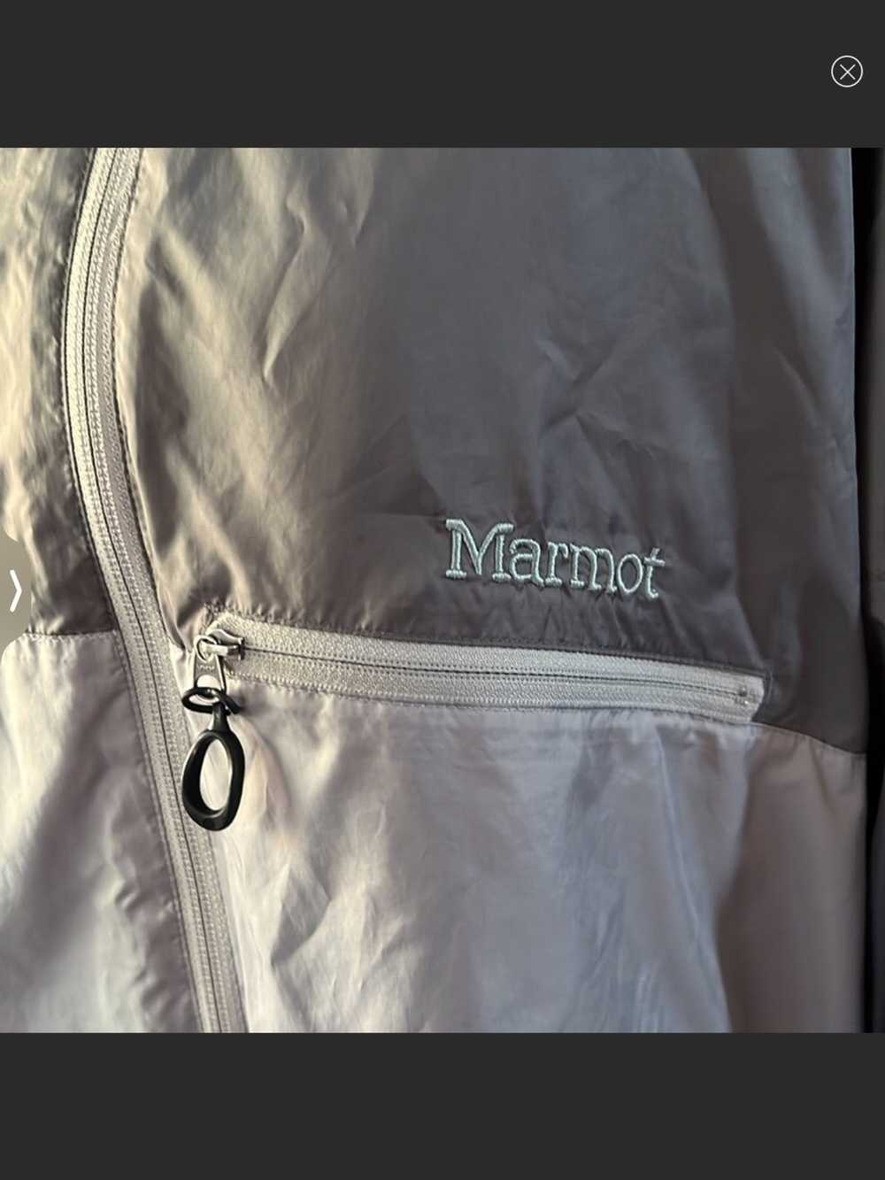 Marmot Mens 2 toned gray Marmot windbreaker size … - image 2