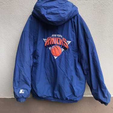 New York Knicks: 1990's Blackout 1/4 Zip Starter Breakaway Jacket (XL) –  National Vintage League Ltd.