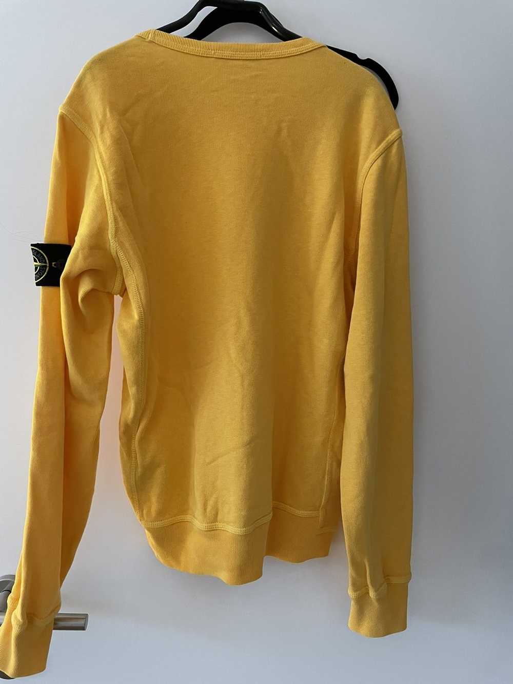 Stone Island Yellow crew neck stone island - image 2