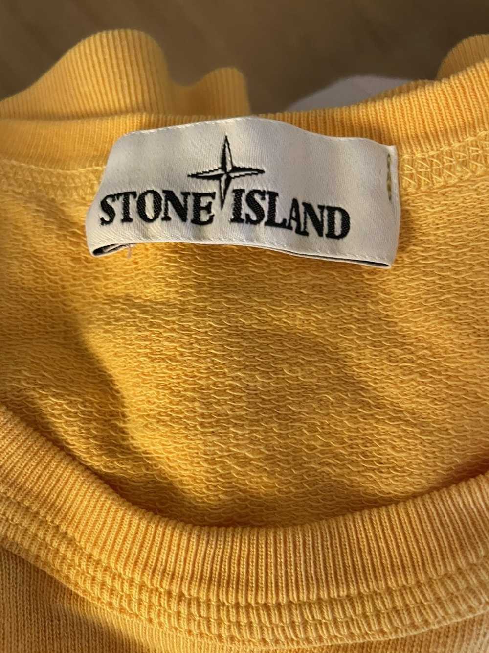 Stone Island Yellow crew neck stone island - image 3