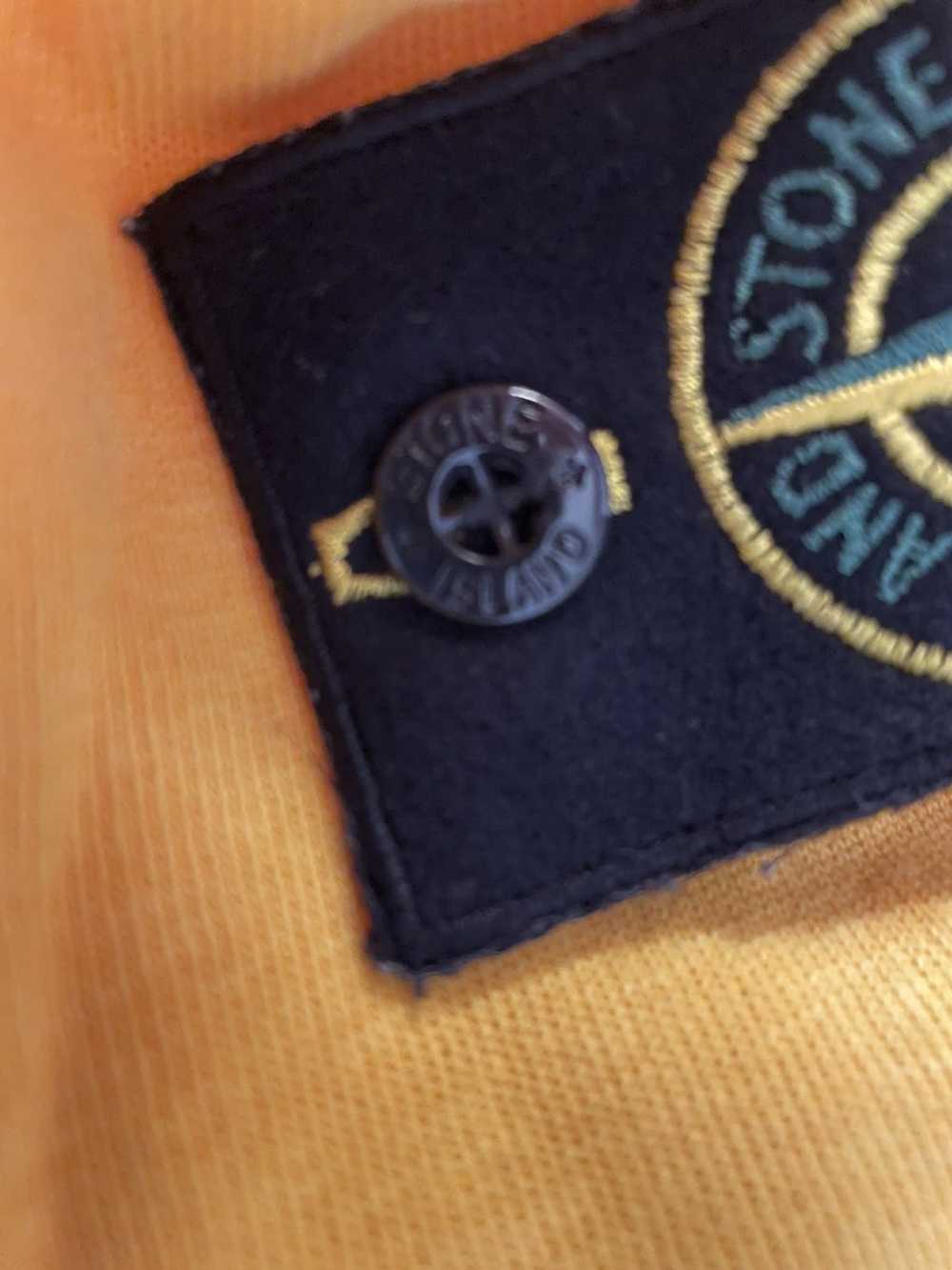 Stone Island Yellow crew neck stone island - image 5