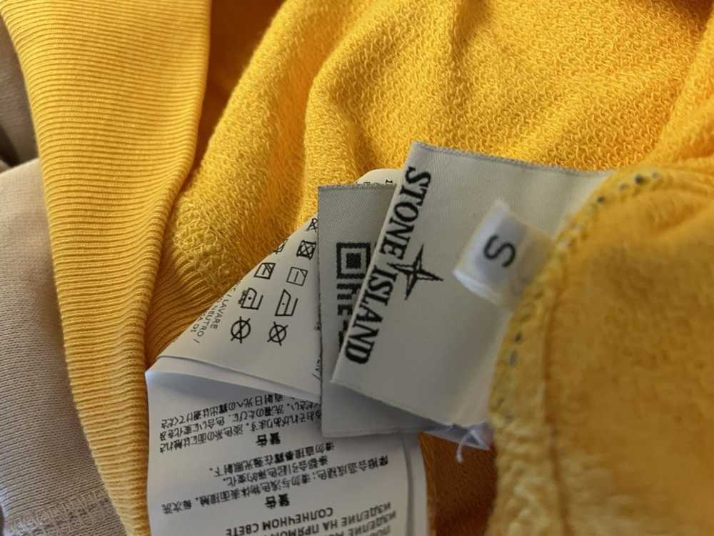 Stone Island Yellow crew neck stone island - image 7