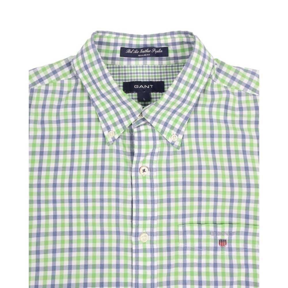 Gant Men's GANT Green Blue Gingham Check Bel Air … - image 3