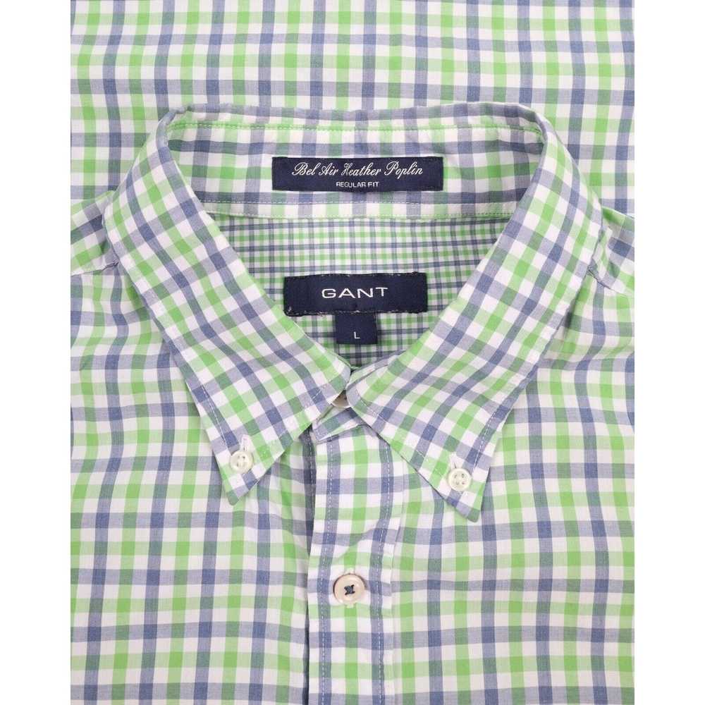 Gant Men's GANT Green Blue Gingham Check Bel Air … - image 4