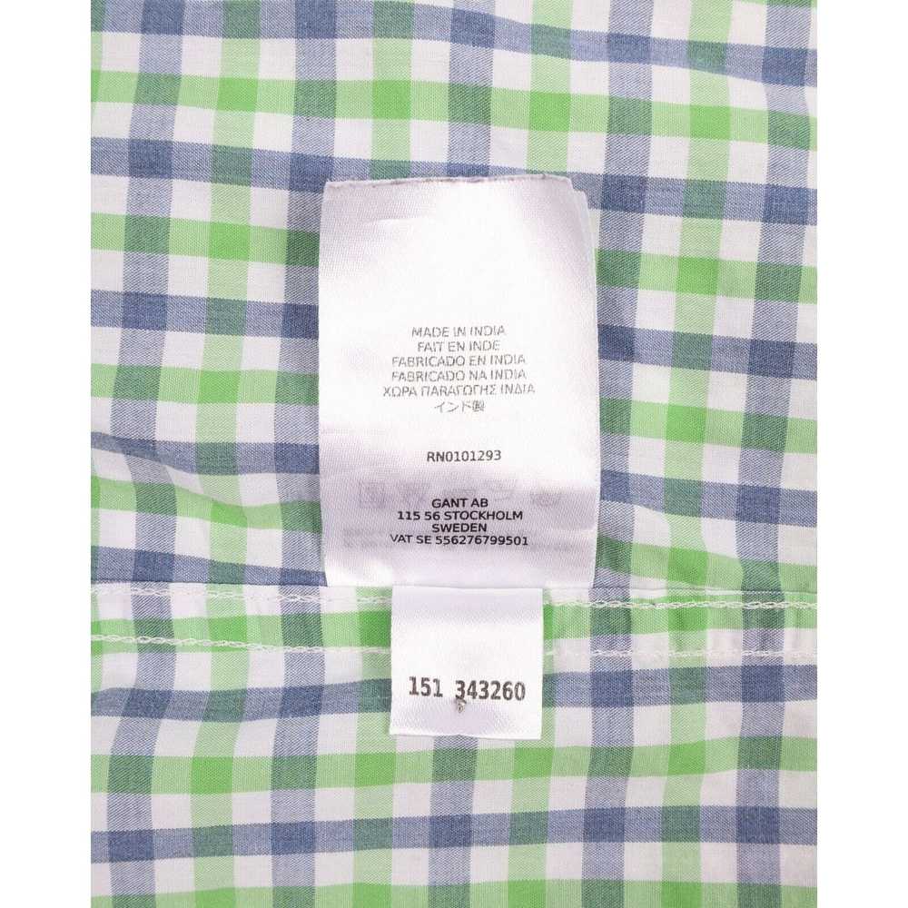 Gant Men's GANT Green Blue Gingham Check Bel Air … - image 8