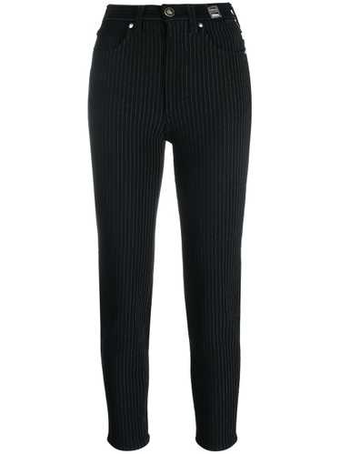 Versace Pre-Owned 2000s pinstripe skinny-cut trou… - image 1