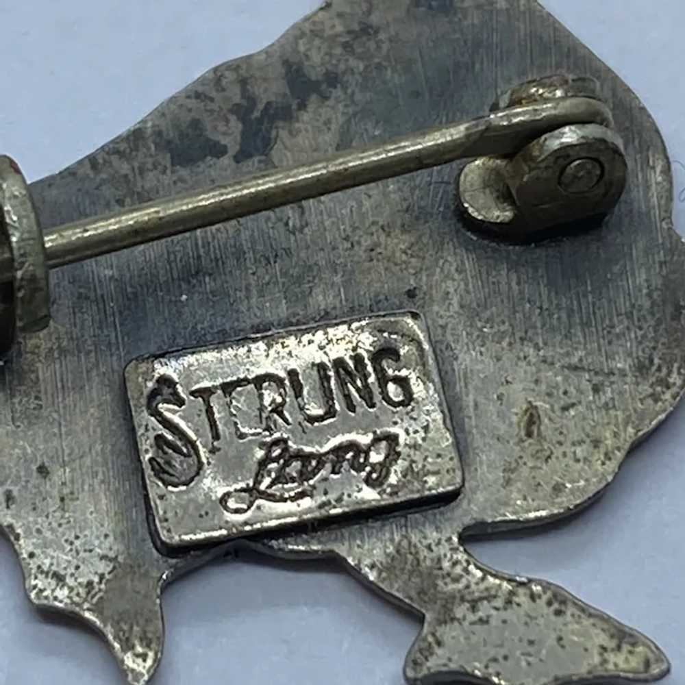 Adorable Vintage LANG Sterling Silver Figural Duc… - image 4