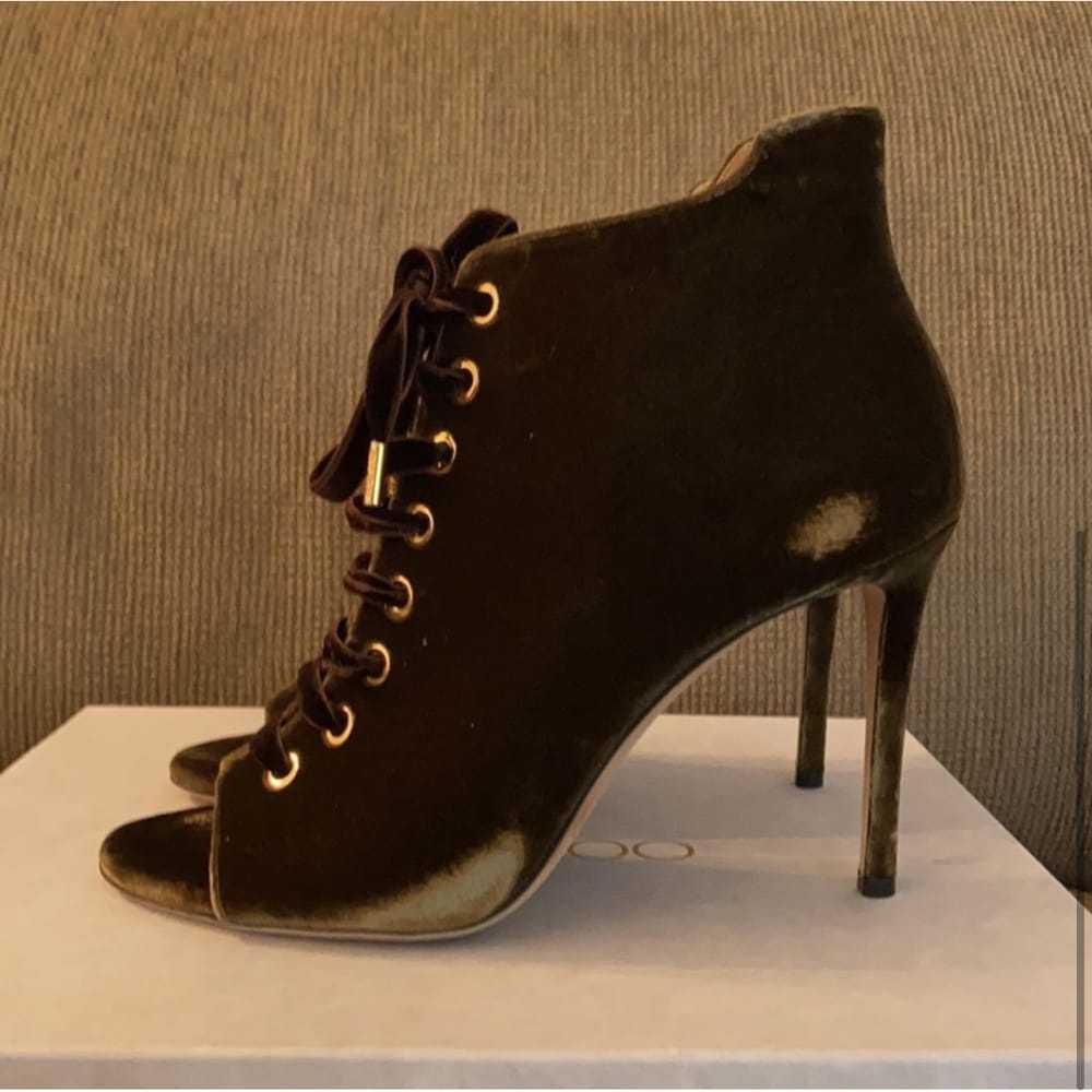 Jimmy Choo Velvet lace up boots - image 6