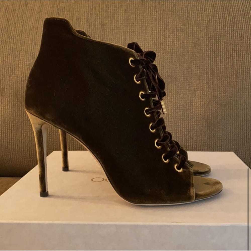 Jimmy Choo Velvet lace up boots - image 7