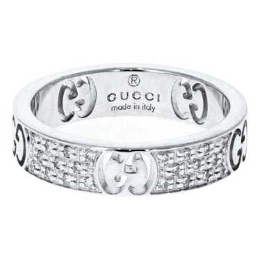 Gucci Icon white gold ring