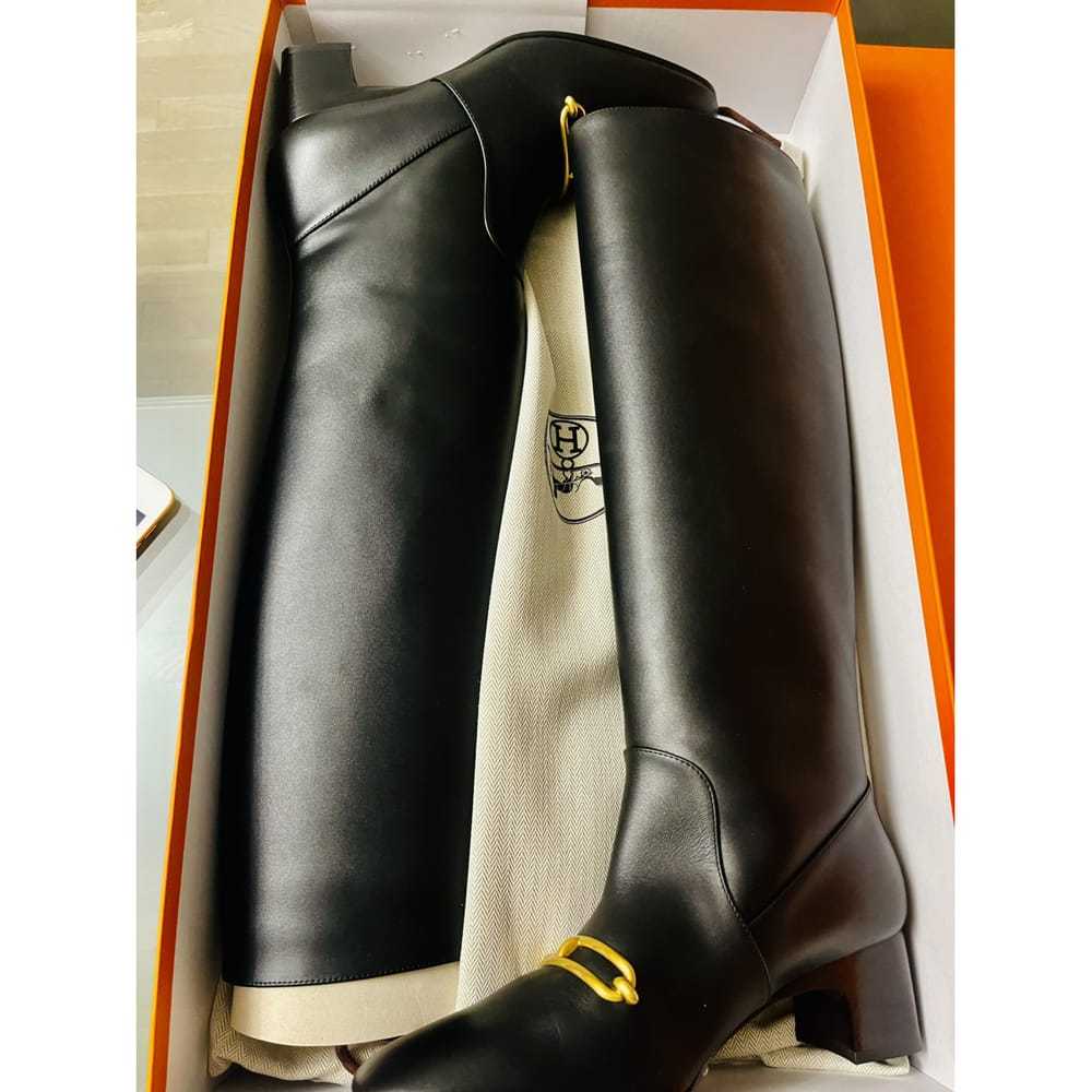 Hermès Leather riding boots - image 2