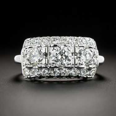 Mid-Century Three-Stone Diamond Ring