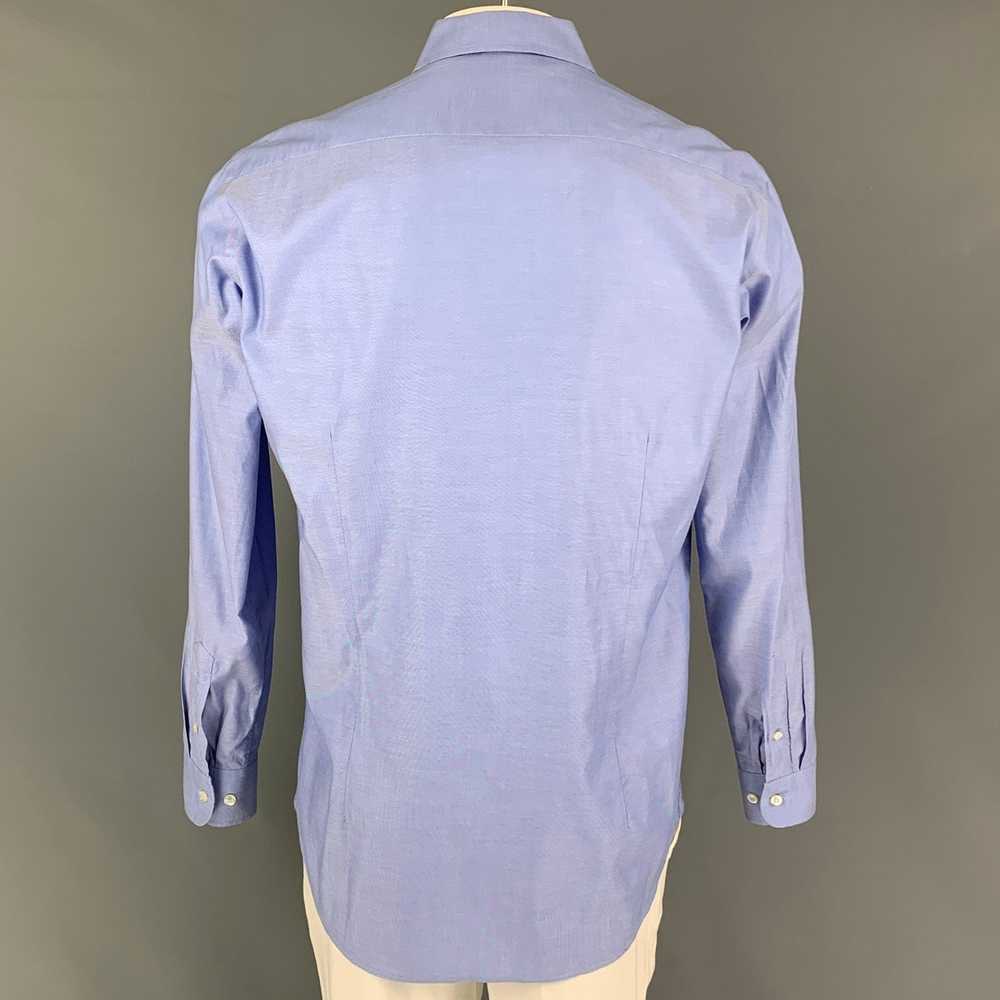 Etro Blue Cotton Button Down Long Sleeve Shirt - image 3