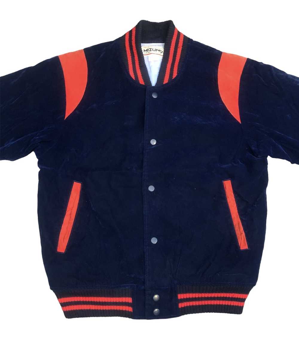 Mizuno Vintage MIZUNO Velvet Varsity Jacket Sport… - image 6
