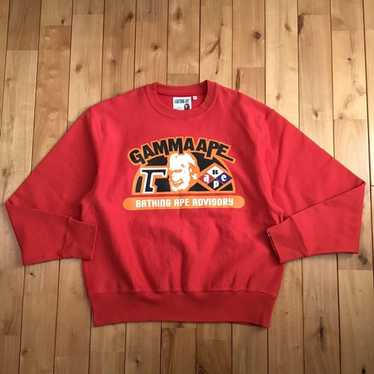 Bape Reprint boom box tag GAMMA APE sweat shirt BA