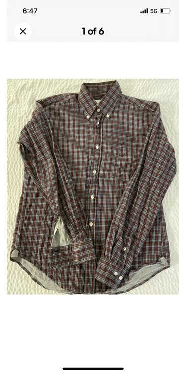 Hartford Double Faced Check Button Down