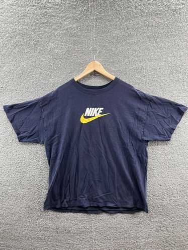 Nike Nike Vintage Silver Tag Navy Blue T-Shirt Whi