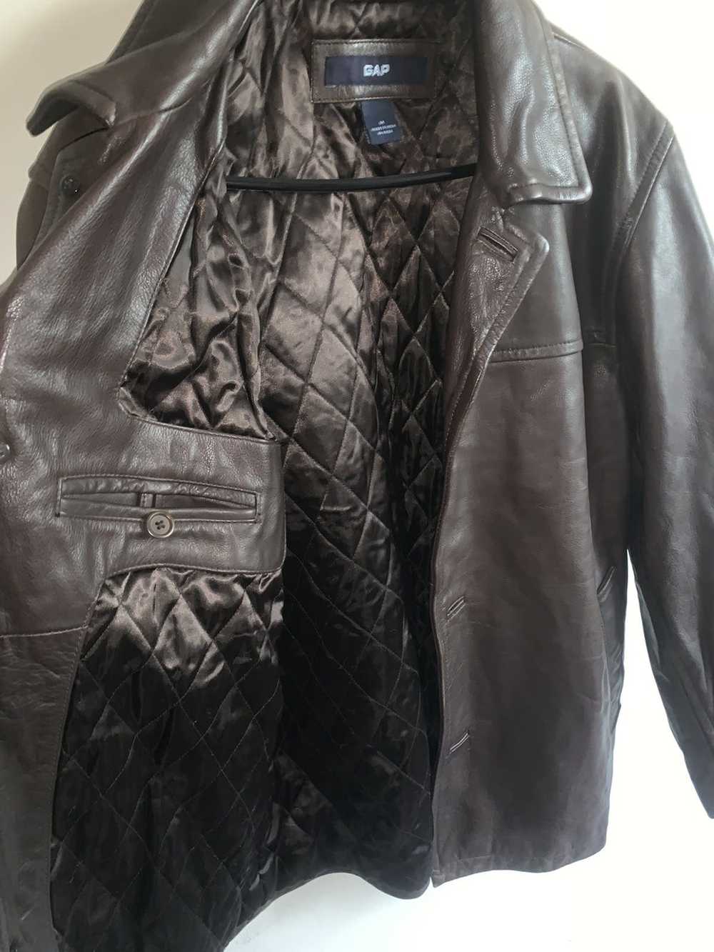 Gap × Vintage Gap Leather Coat - image 5