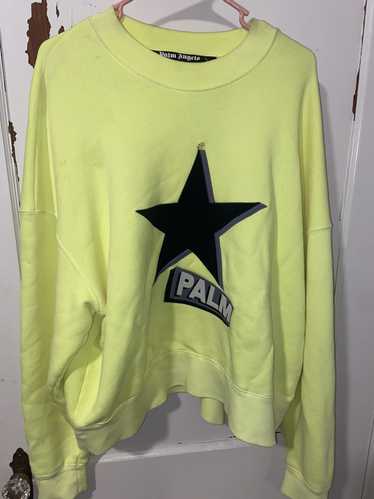 Palm Angels Palm Angels White T-shirt With Yellow Star Size XL