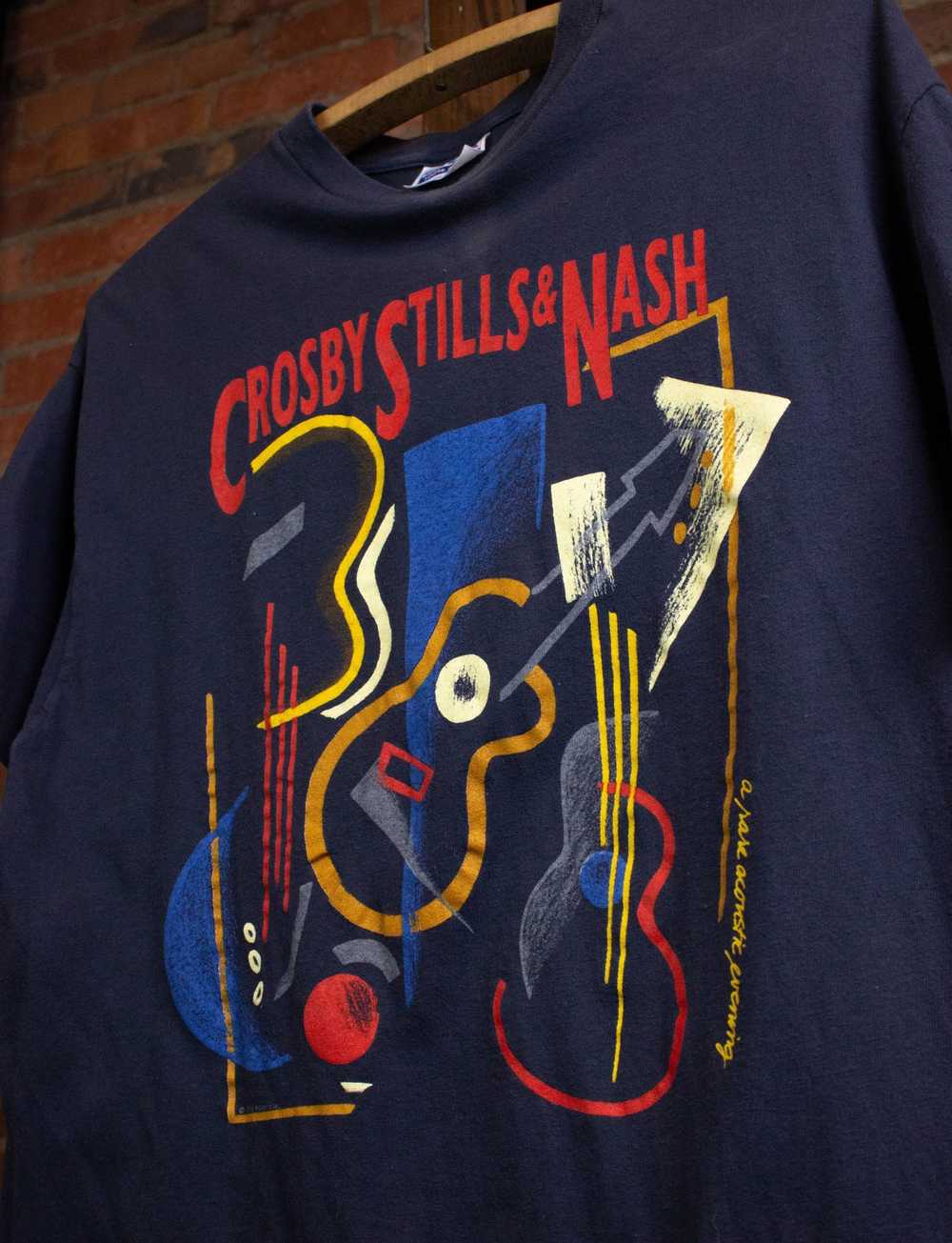 Band Tees × Vintage Crosby Stills and Nash 1988 A… - image 4