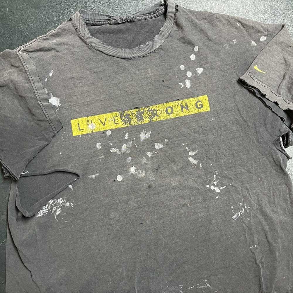 Nike Thrashed Vintage Nike Livestrong T-Shirt - image 4