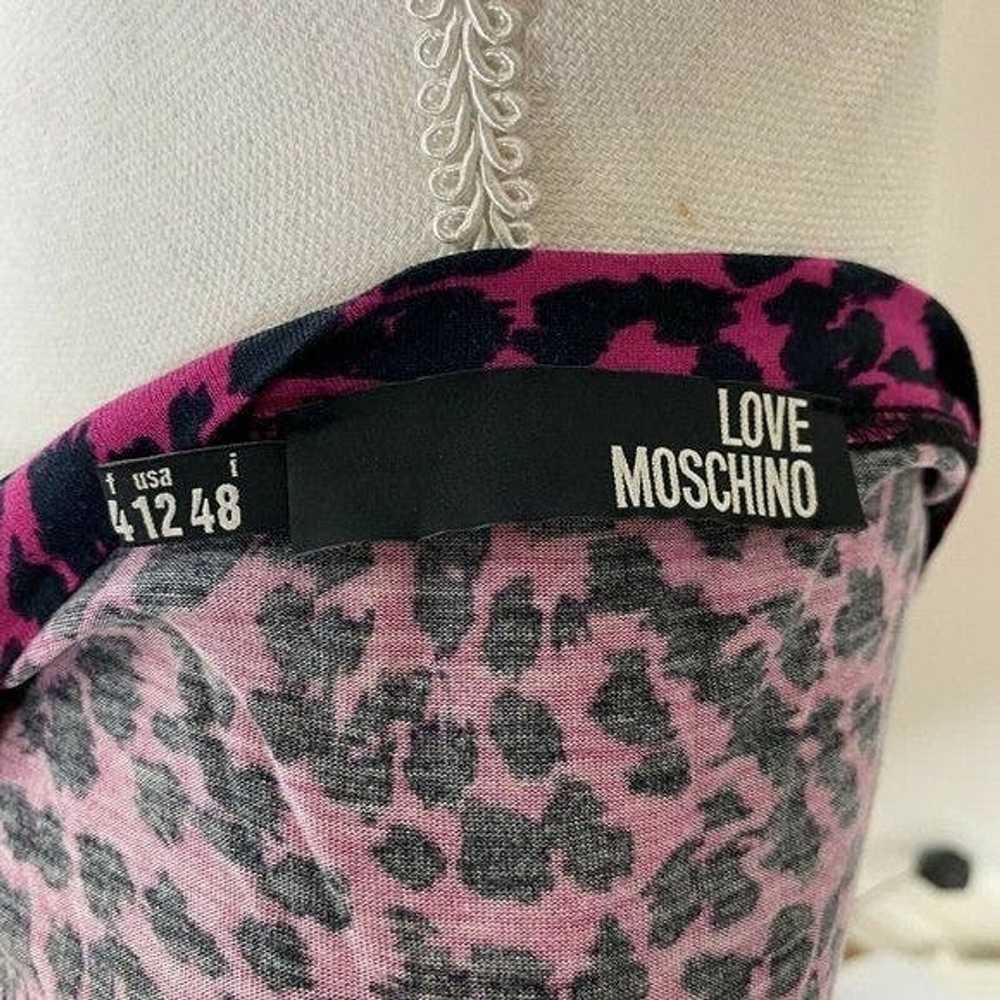 Moschino Love Moschino Dress Pink Black Leopard A… - image 7