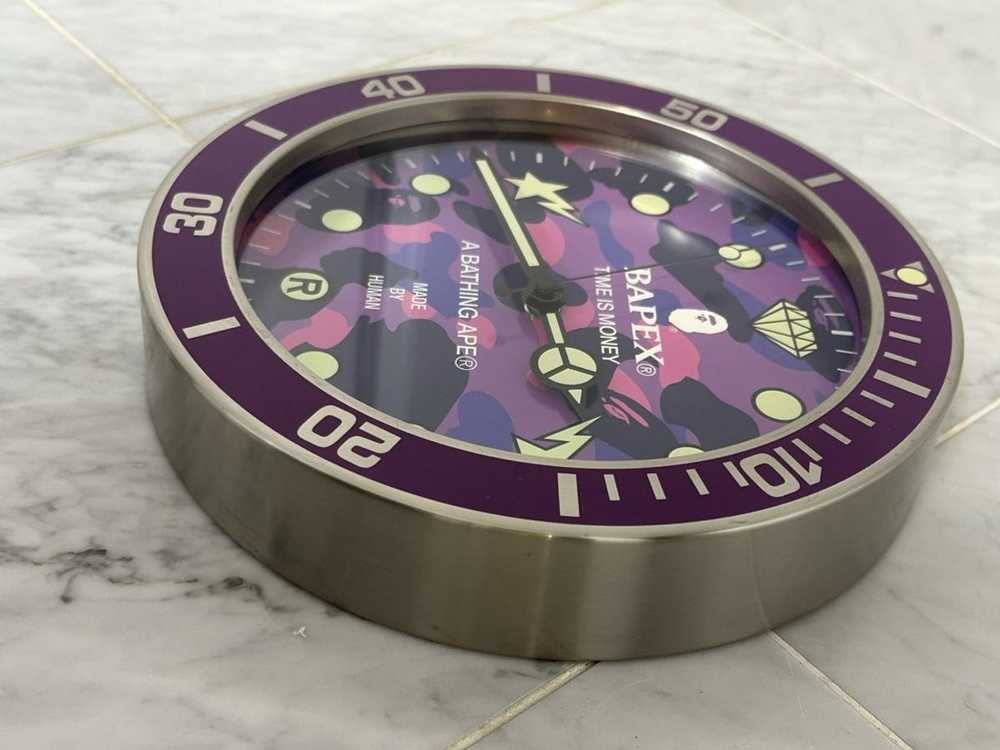Bape Purple Camo Bapex Wall Clock - image 3