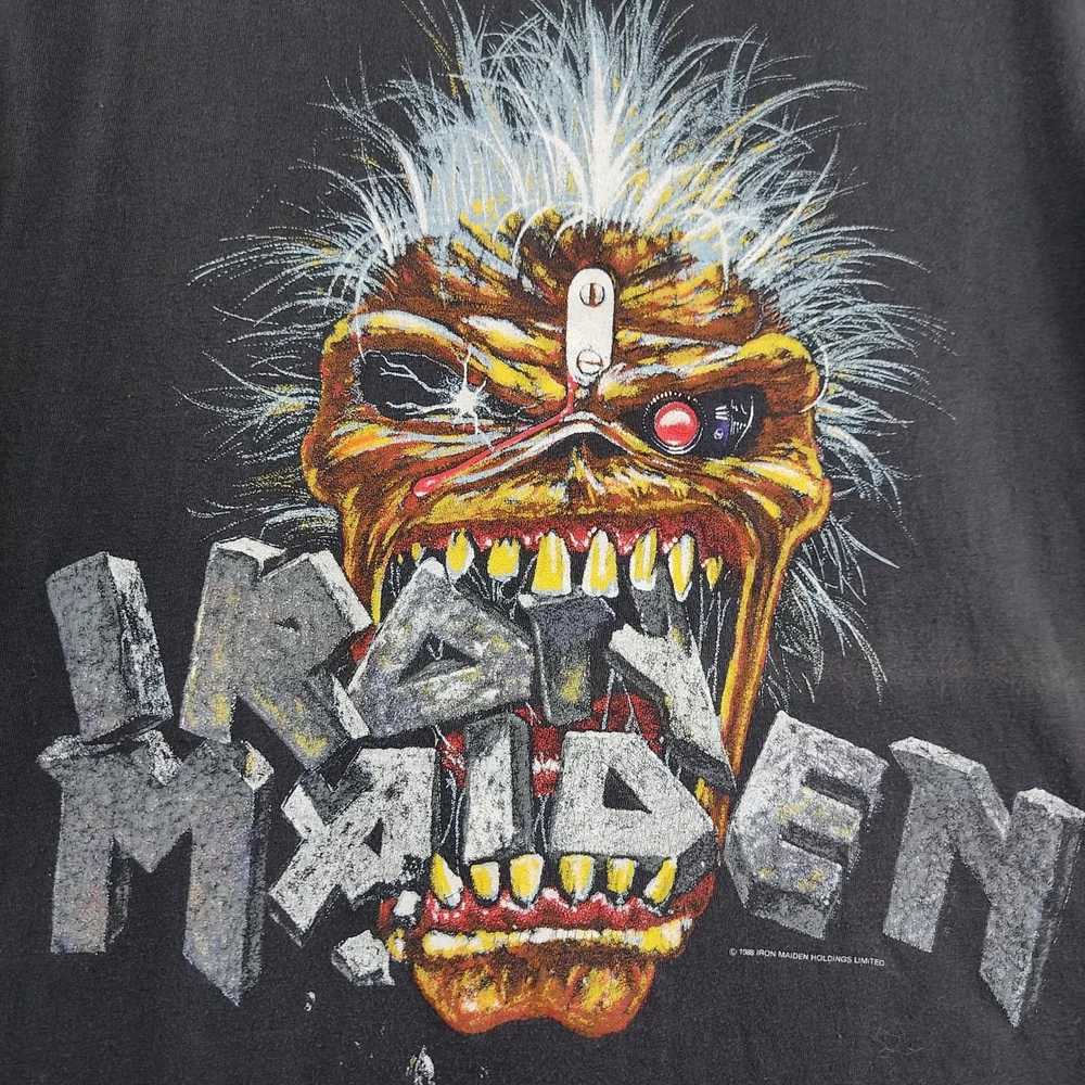 Band Tees × Iron Maiden × Vintage 1988 Iron Maide… - image 4