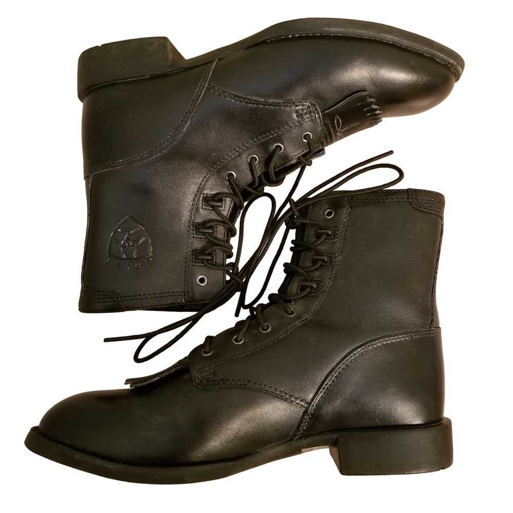 Ariat Ariat 8C High Top Boots Leather Kiltie Lace… - image 3