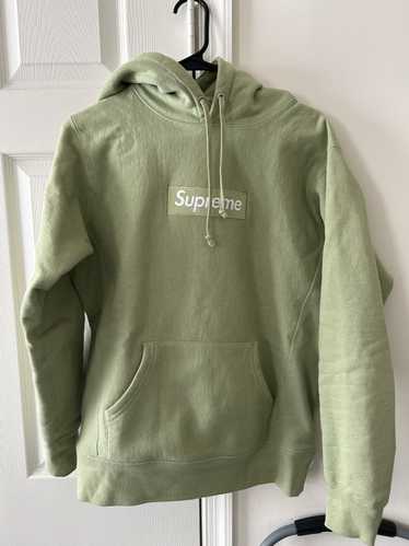 New York × Supreme Supreme Box Logo Hoodie in Sage