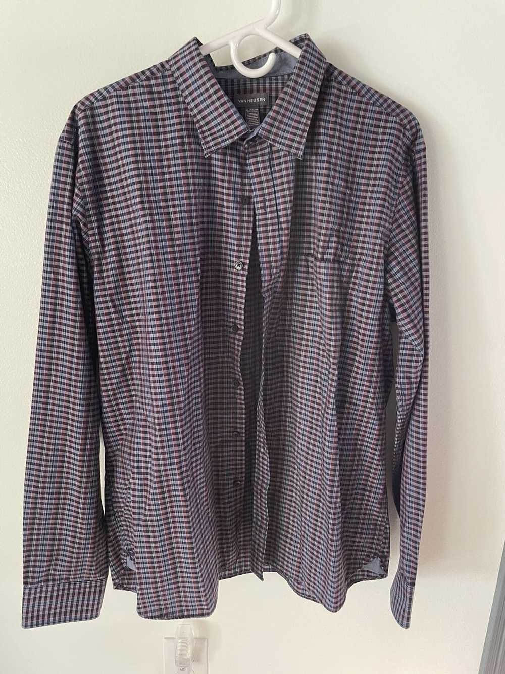 Van Heusen Long Sleeve Plaid Shirt - image 1