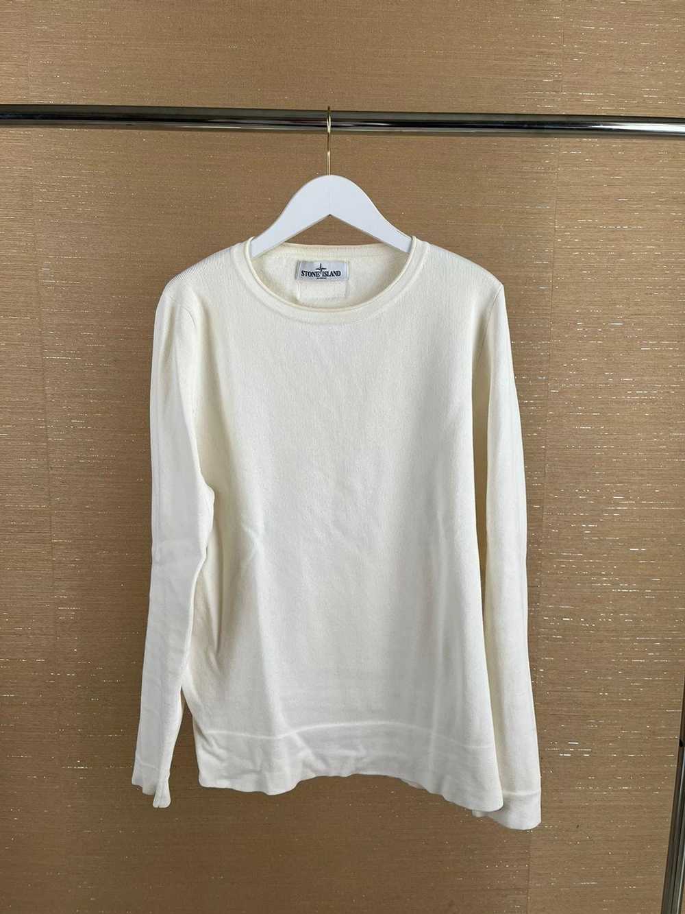 Stone Island LS Sweater in Ivory - image 2