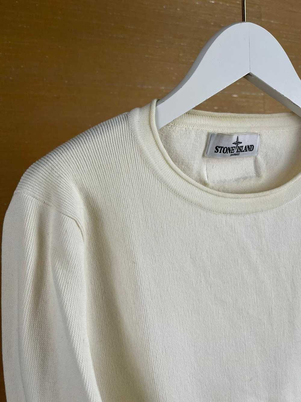 Stone Island LS Sweater in Ivory - image 4