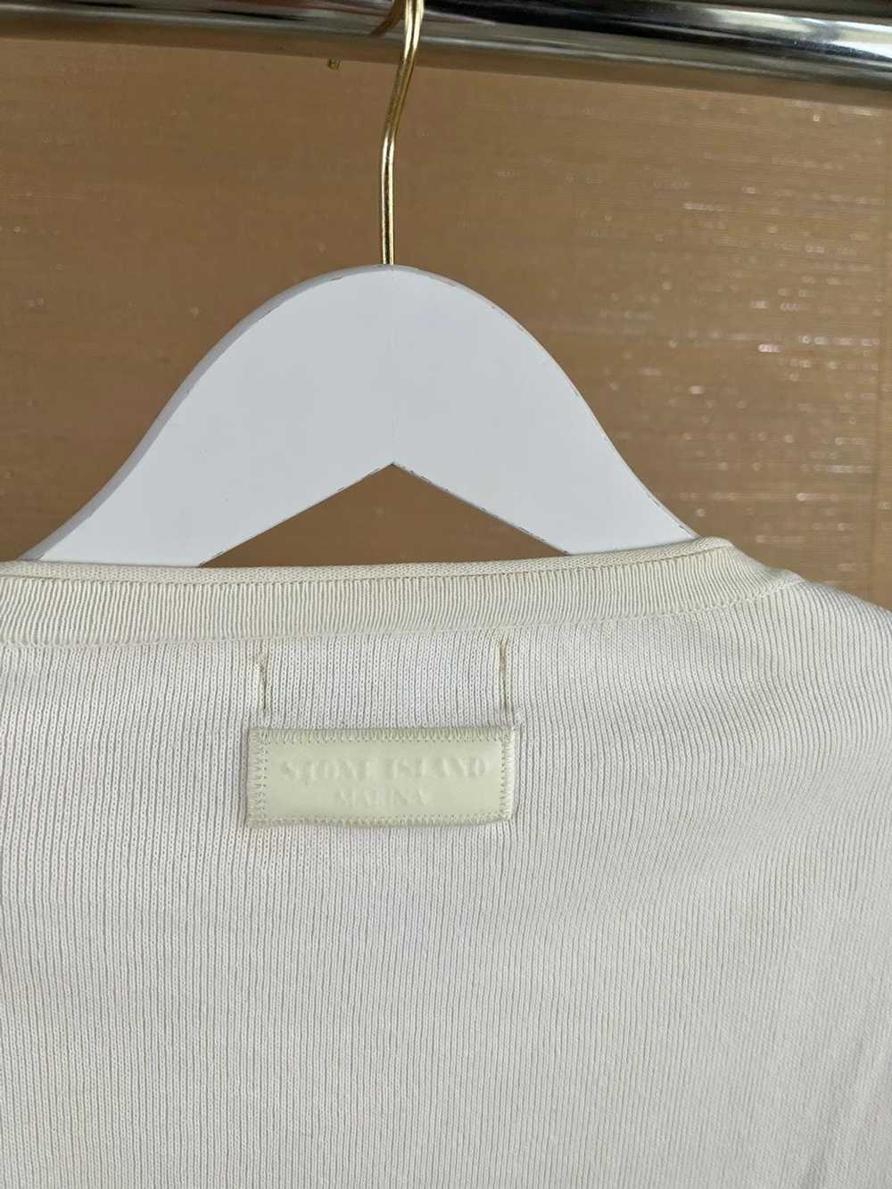 Stone Island LS Sweater in Ivory - image 9