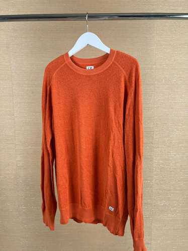 C.P. Company LS Raglan Sweater in Orange
