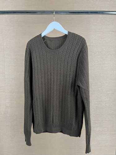 Burberry Cashmere and Wool Cable Knitwear in Brown