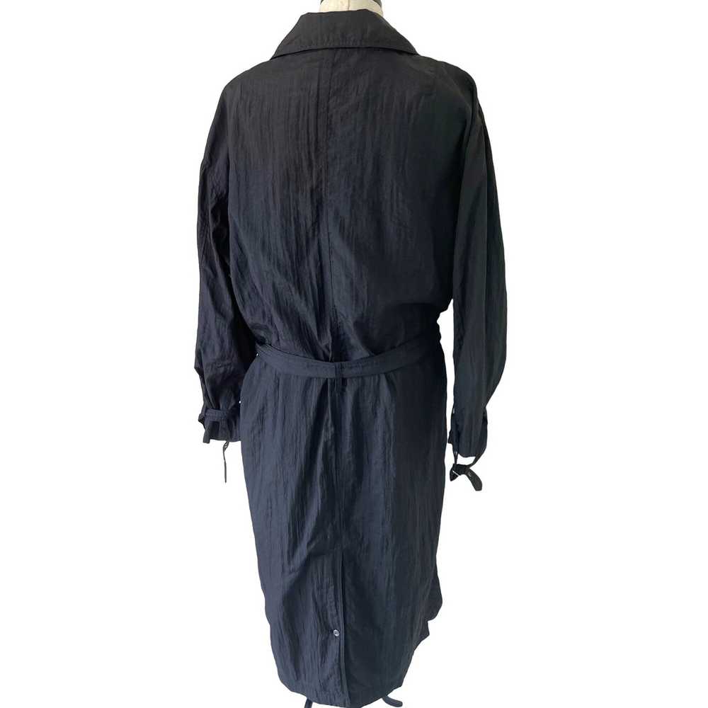 Person's Persons Mens Trench Coat Black Size Larg… - image 2