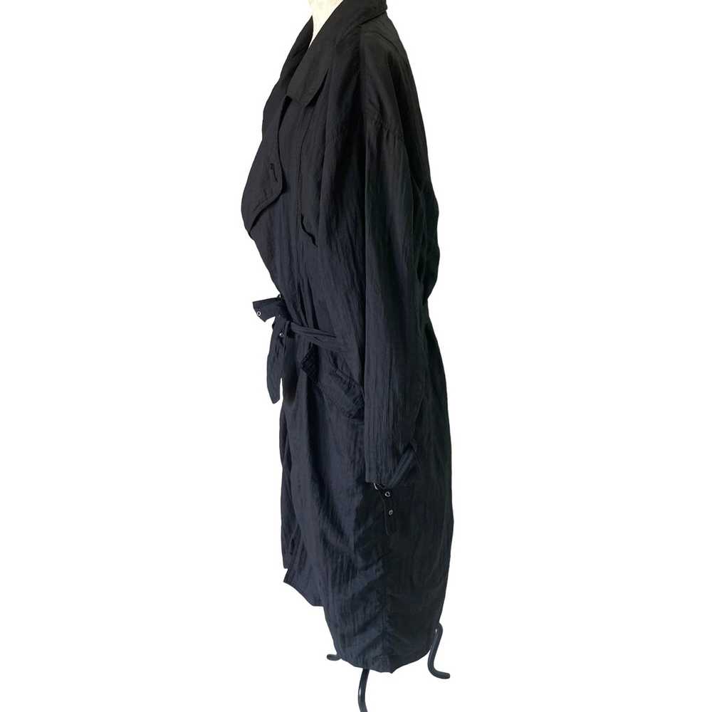 Person's Persons Mens Trench Coat Black Size Larg… - image 5