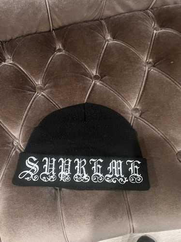 Supreme Supreme rhinestone black beanie