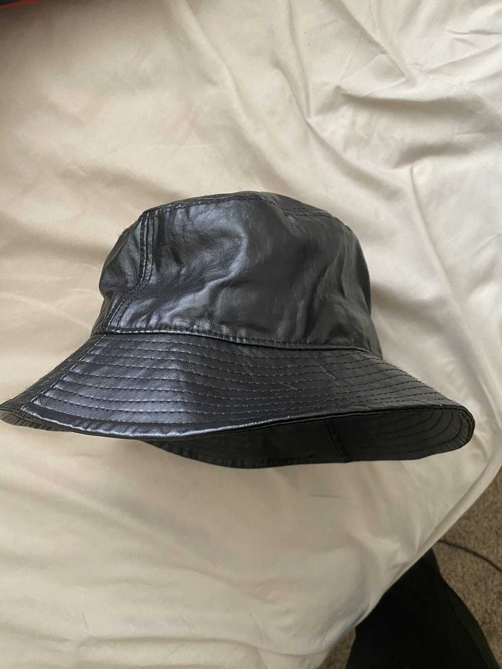 Japanese Brand × Streetwear Leather Bucket Hat - image 2