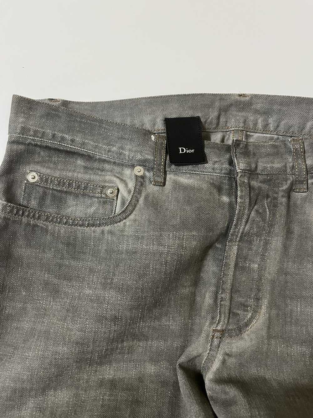 Dior Dior Homme Washed Grey Denim Jeans - image 4