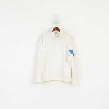 Vintage C. Keer Men 52 L Jacket Cream Shiny Vinta… - image 1