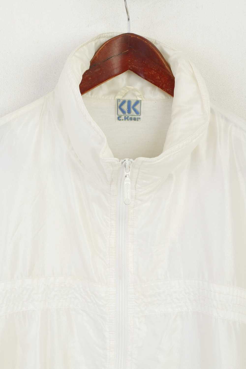 Vintage C. Keer Men 52 L Jacket Cream Shiny Vinta… - image 2