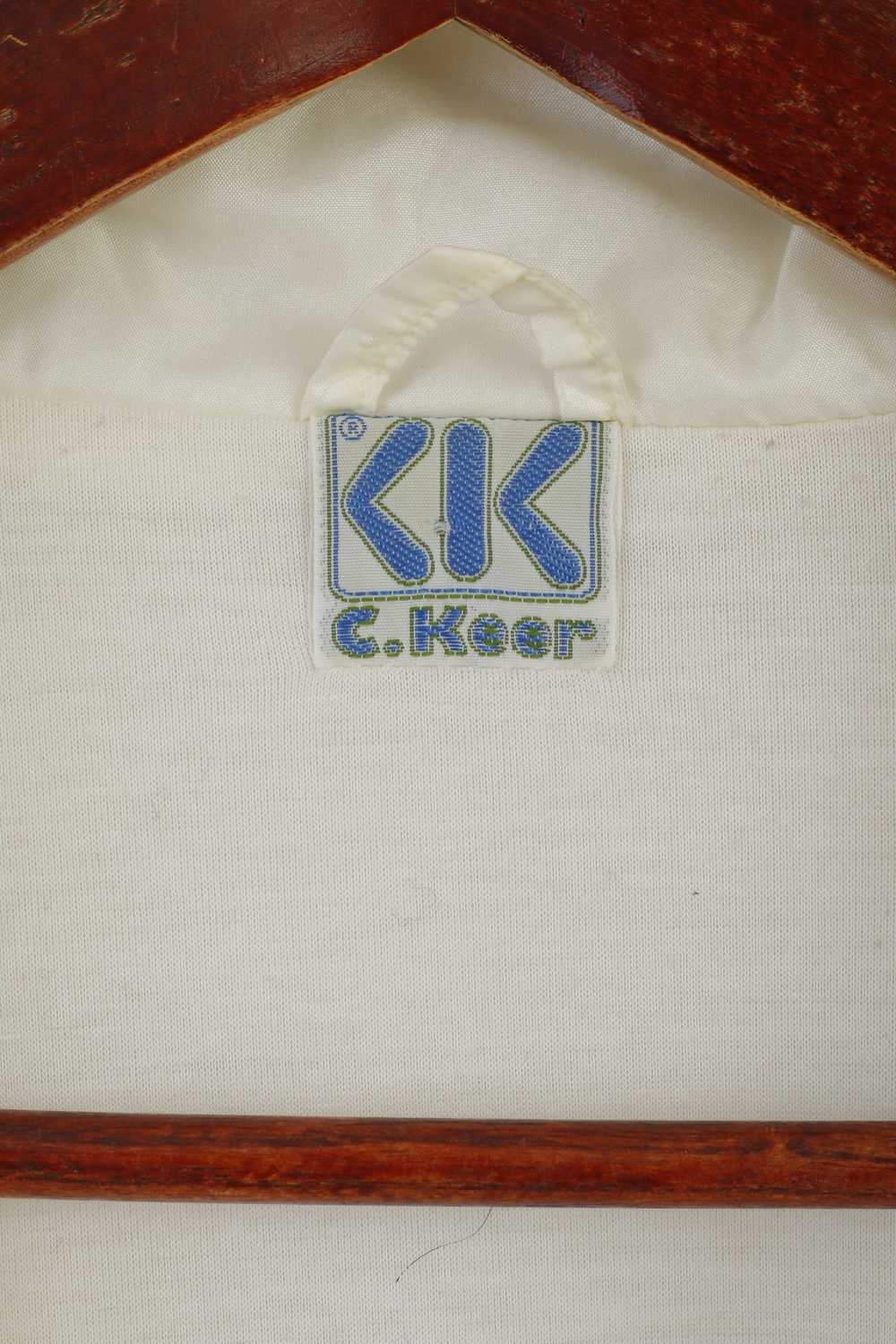 Vintage C. Keer Men 52 L Jacket Cream Shiny Vinta… - image 4