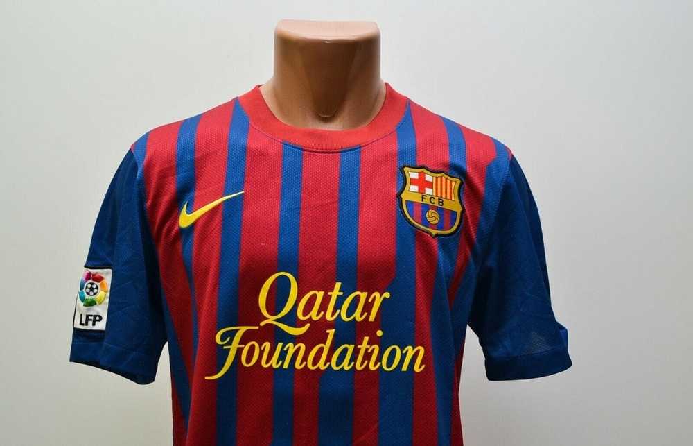 Nike BARCELONA SPAIN 2011/2012 HOME FOOTBALL SHIR… - image 3